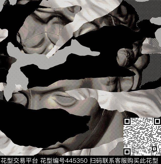 秋冬外套迷彩石膏复古色调数码印花华亿平台下载（图片编号: 445350） - 瓦栏（Walan）