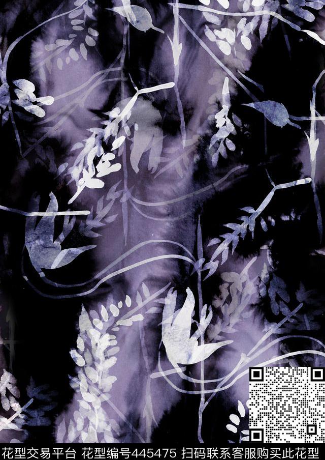 破旧残迹花卉传统印花华亿平台下载（图片编号: 445475） - 瓦栏（Walan）