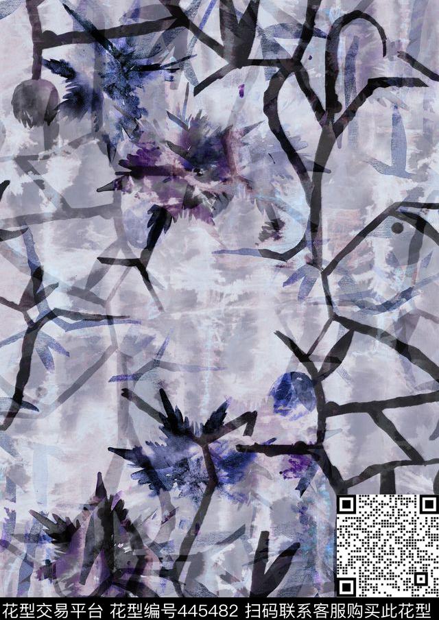 破旧残花复古传统印花华亿平台下载（图片编号: 445482） - 瓦栏（Walan）