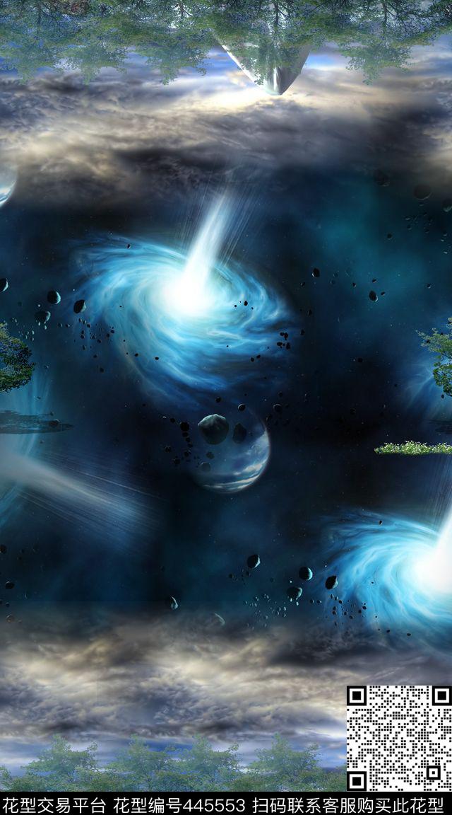 L.D~景观美女太空数码印花华亿平台下载（图片编号: 445553） - 瓦栏（Walan）