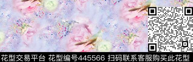 花鸟欧美简约石头数码印花华亿平台下载（图片编号: 445566） - 瓦栏（Walan）