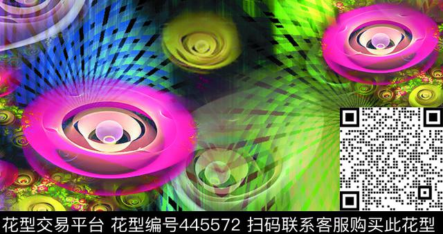 现代分形图案分形花卉类数码印花华亿平台下载（图片编号: 445572） - 瓦栏（Walan）