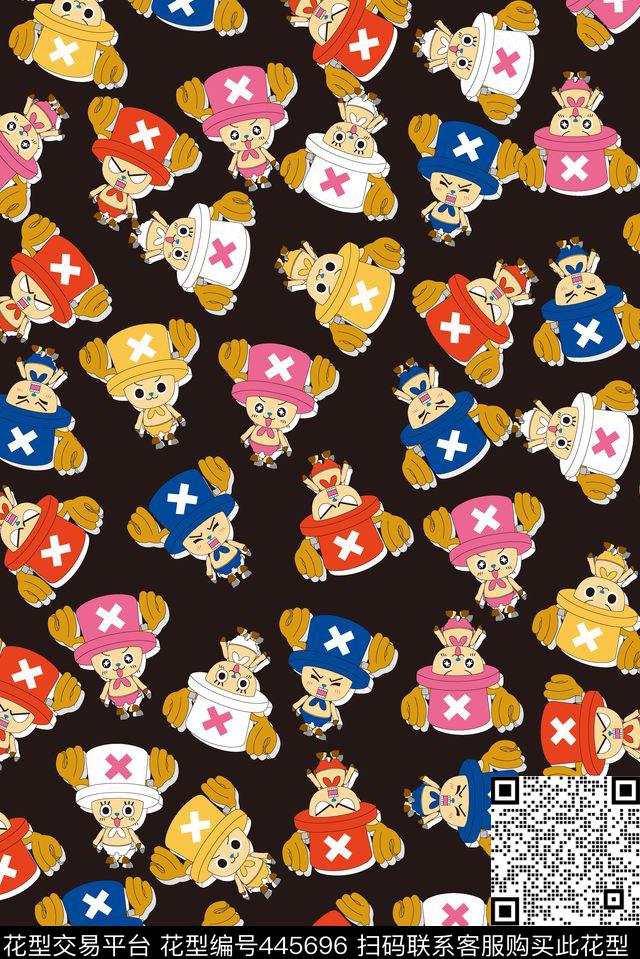 可爱卡通公仔传统印花华亿平台下载（图片编号: 445696） - 瓦栏（Walan）