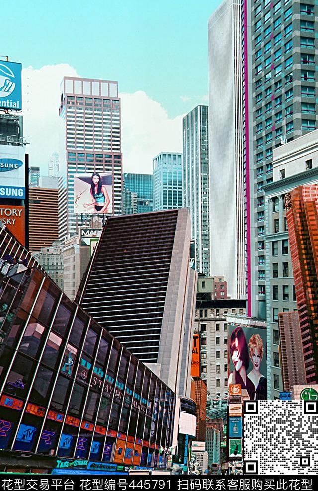 T恤衬衫卫衣USA城市数码印花华亿平台下载（图片编号: 445791） - 瓦栏（Walan）