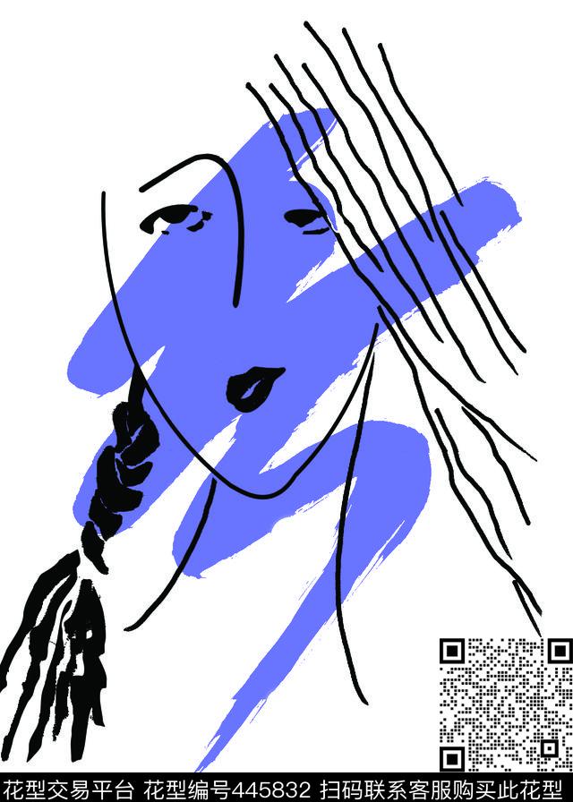 流行手绘现代主义传统印花华亿平台下载（图片编号: 445832） - 瓦栏（Walan）