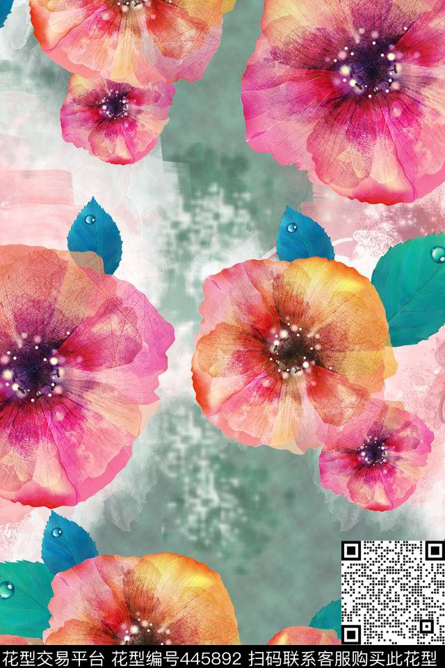 红蓝雾数码印花华亿平台下载（图片编号: 445892） - 瓦栏（Walan）