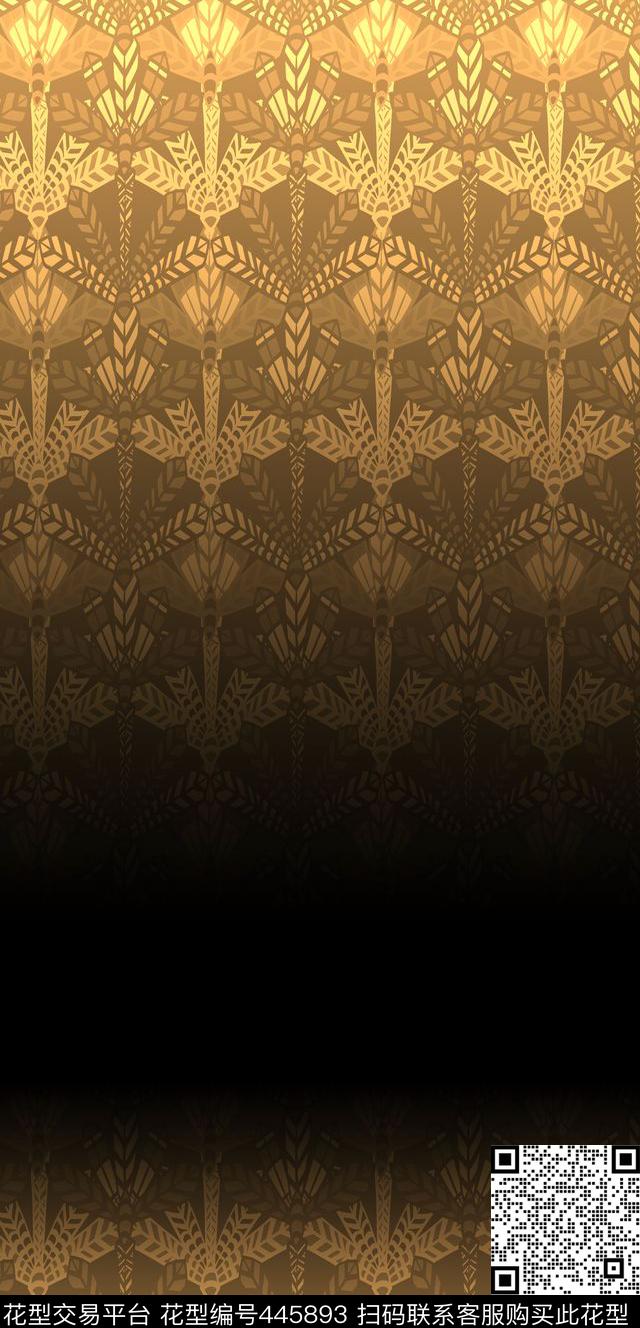 民族纹样时尚数码印花华亿平台下载（图片编号: 445893） - 瓦栏（Walan）