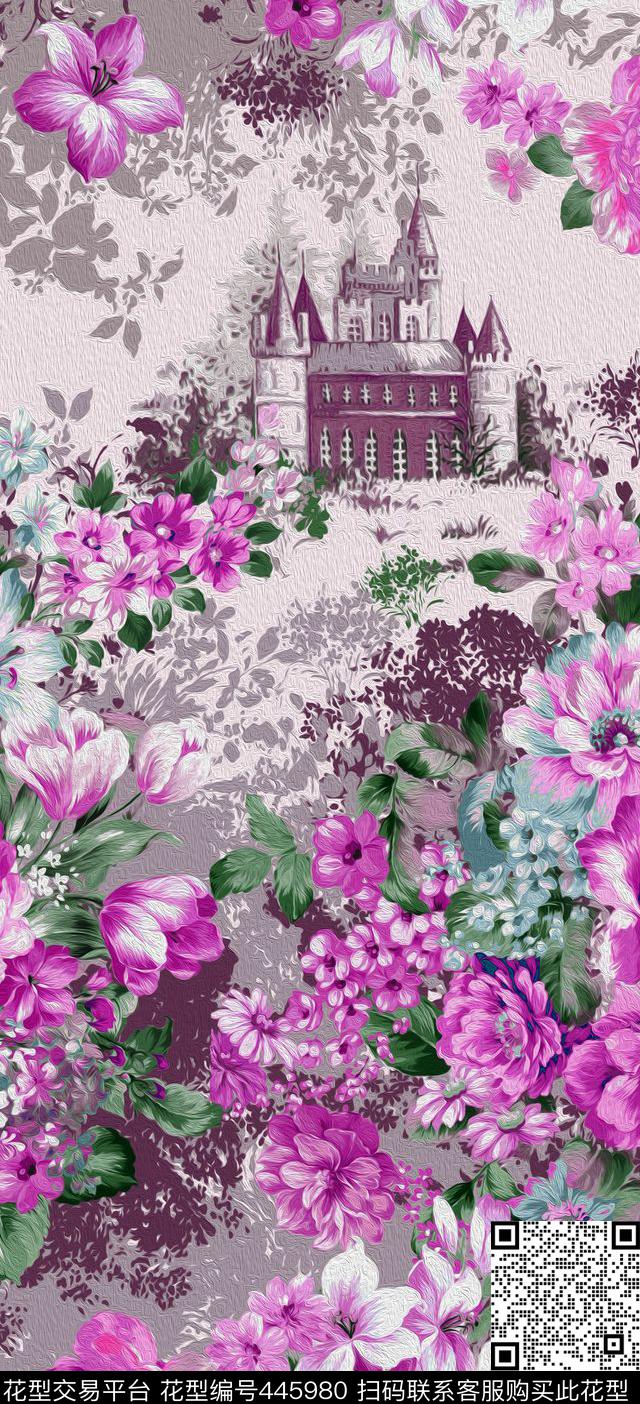 定位花数码印花华亿平台下载（图片编号: 445980） - 瓦栏（Walan）