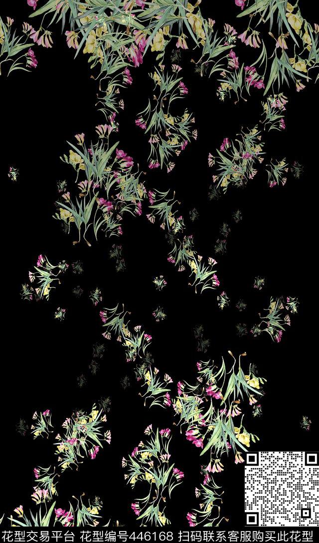 意境花卉服装数码印花华亿平台下载（图片编号: 446168） - 瓦栏（Walan）