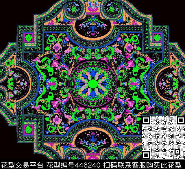 休闲清新分色传统印花华亿平台下载（图片编号: 446240） - 瓦栏（Walan）