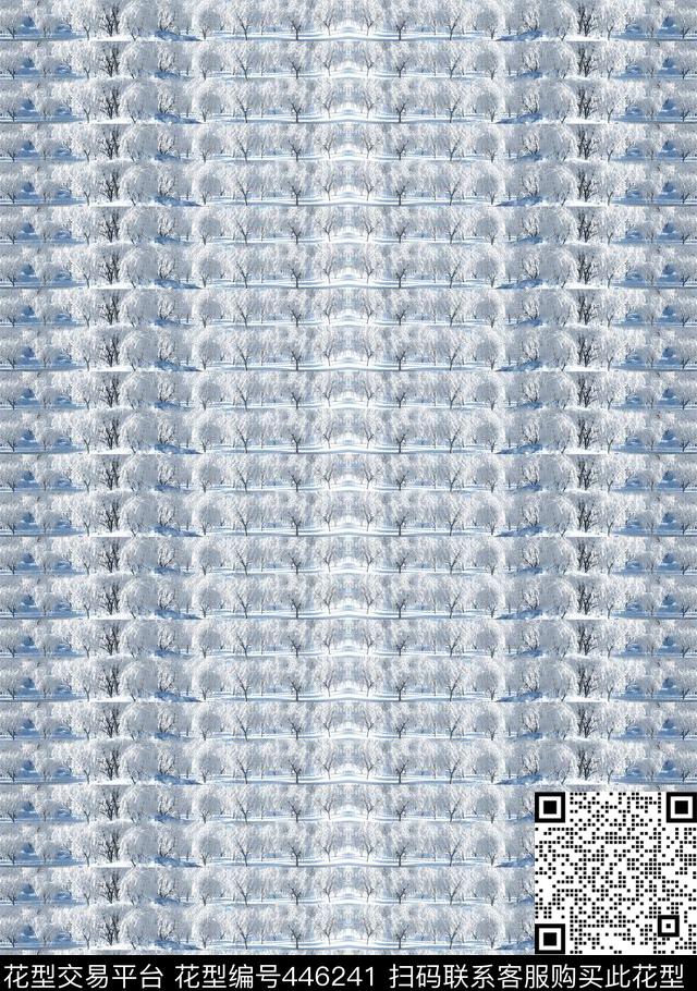 横条树雪树数码印花华亿平台下载（图片编号: 446241） - 瓦栏（Walan）