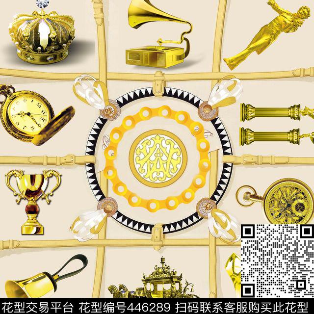 西欧爱马仕方巾数码印花华亿平台下载（图片编号: 446289） - 瓦栏（Walan）