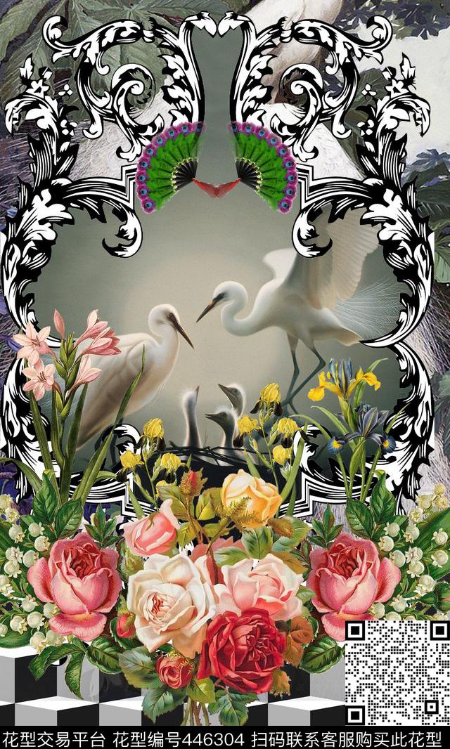 3D立体大牌定位复古数码印花华亿平台下载（图片编号: 446304） - 瓦栏（Walan）