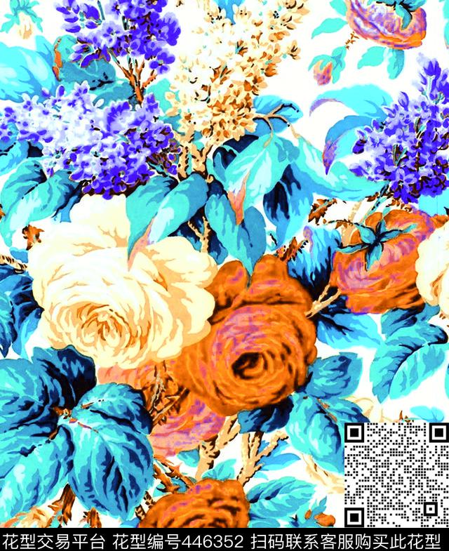 橙色凉爽数码印花华亿平台下载（图片编号: 446352） - 瓦栏（Walan）