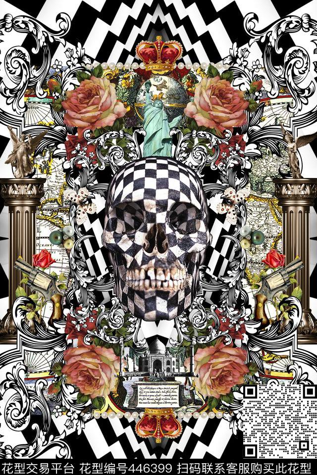 原创立体几何数码印花华亿平台下载（图片编号: 446399） - 瓦栏（Walan）