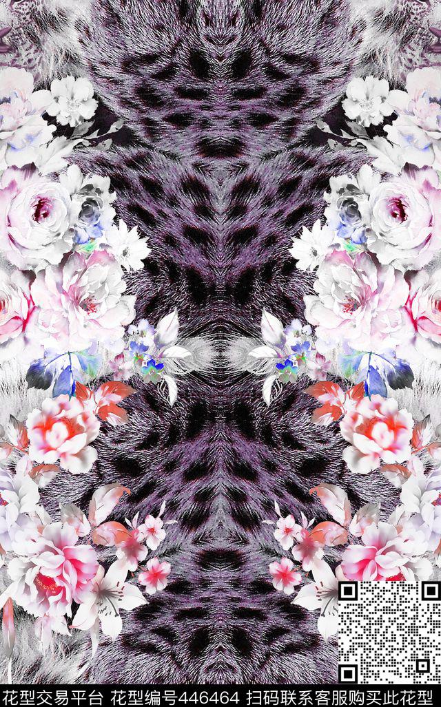 豹纹豹子豹子头数码印花华亿平台下载（图片编号: 446464） - 瓦栏（Walan）