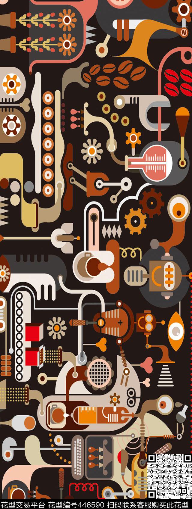 化学实验机械传统印花华亿平台下载（图片编号: 446590） - 瓦栏（Walan）