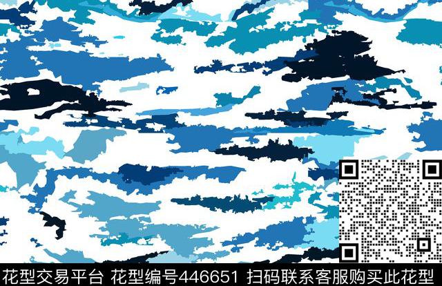 抽象迷彩时尚传统印花华亿平台下载（图片编号: 446651） - 瓦栏（Walan）