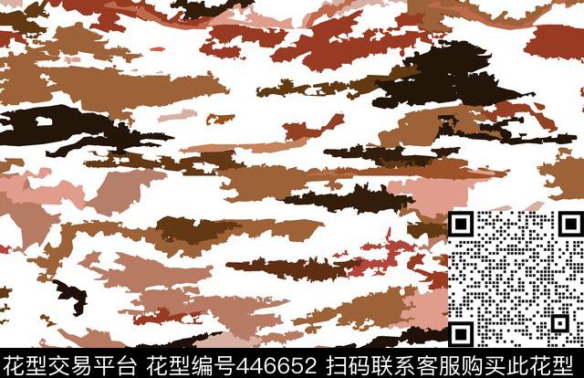 迷彩时尚数码印花华亿平台下载（图片编号: 446652） - 瓦栏（Walan）