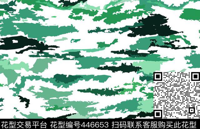 迷彩时尚数码印花华亿平台下载（图片编号: 446653） - 瓦栏（Walan）