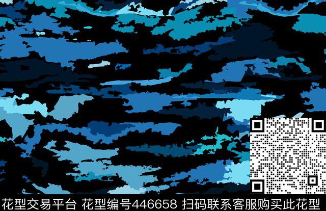 迷彩时尚数码印花华亿平台下载（图片编号: 446658） - 瓦栏（Walan）