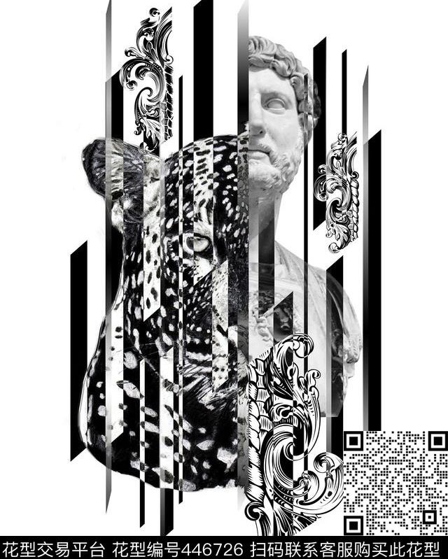 潮酷镜面刀锋传统印花华亿平台下载（图片编号: 446726） - 瓦栏（Walan）