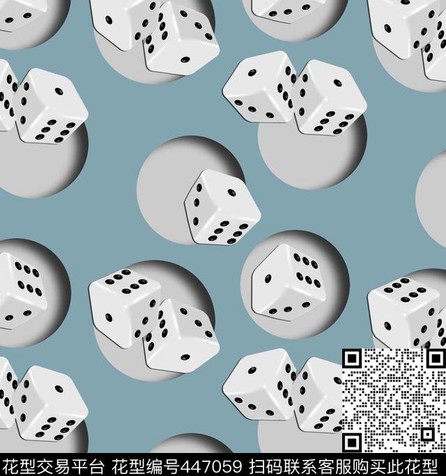 3D立体创意大波点传统印花华亿平台下载（图片编号: 447059） - 瓦栏（Walan）