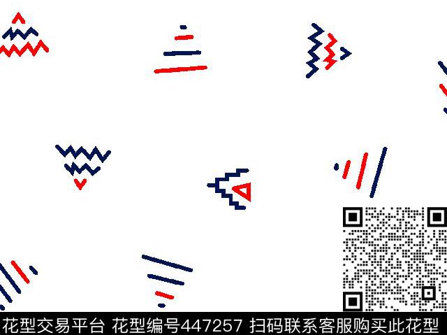 大牌简单三角形传统印花华亿平台下载（图片编号: 447257） - 瓦栏（Walan）