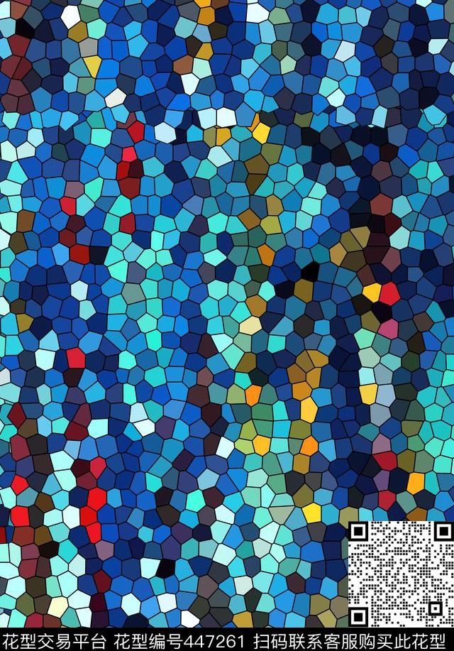 多边多色立方图数码印花华亿平台下载（图片编号: 447261） - 瓦栏（Walan）