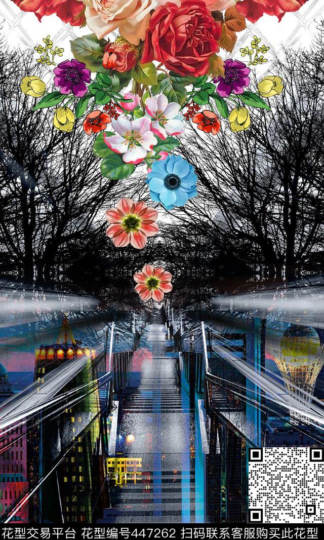 大牌定位建筑城市流行时尚数码印花华亿平台下载（图片编号: 447262） - 瓦栏（Walan）