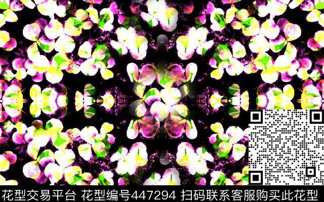 清新简单彩色数码印花华亿平台下载（图片编号: 447294） - 瓦栏（Walan）