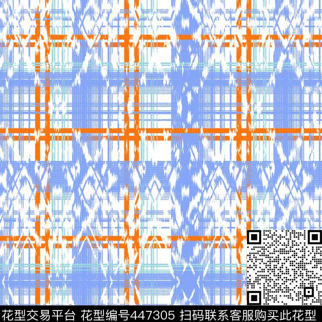 格子布橙色条子牛仔纹理传统印花华亿平台下载（图片编号: 447305） - 瓦栏（Walan）