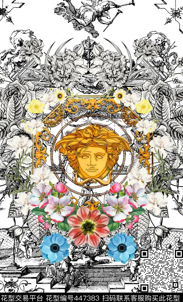 定位华亿平台范思哲复古建筑数码印花华亿平台下载（图片编号: 447383） - 瓦栏（Walan）