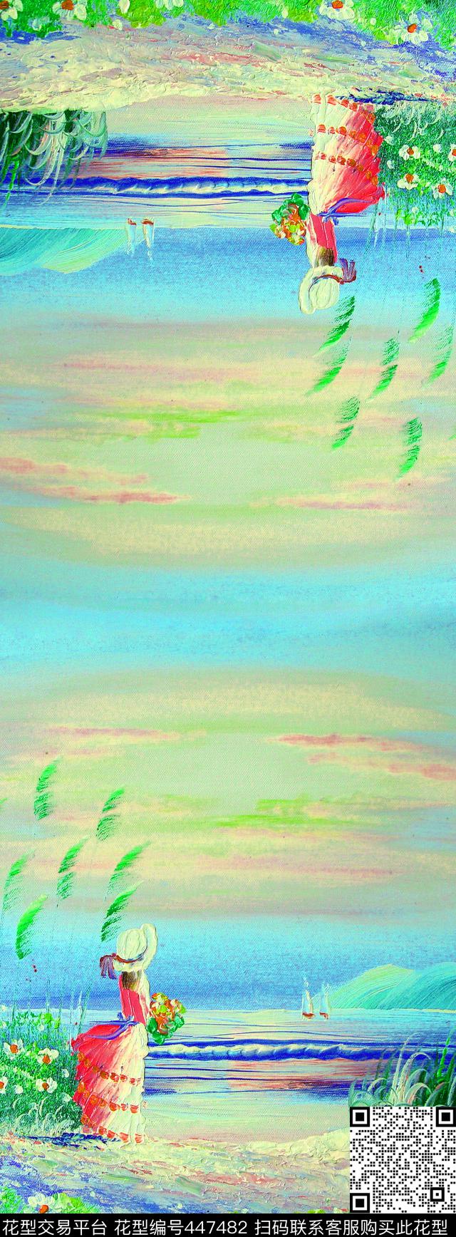 风景服装家纺数码印花华亿平台下载（图片编号: 447482） - 瓦栏（Walan）