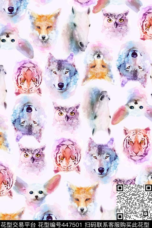 手绘动物男装华亿平台童装华亿平台动物数码印花华亿平台下载（图片编号: 447501） - 瓦栏（Walan）