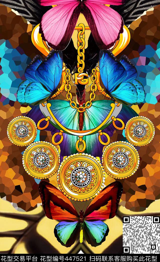 长款连衣裙大牌定位动物数码印花华亿平台下载（图片编号: 447521） - 瓦栏（Walan）