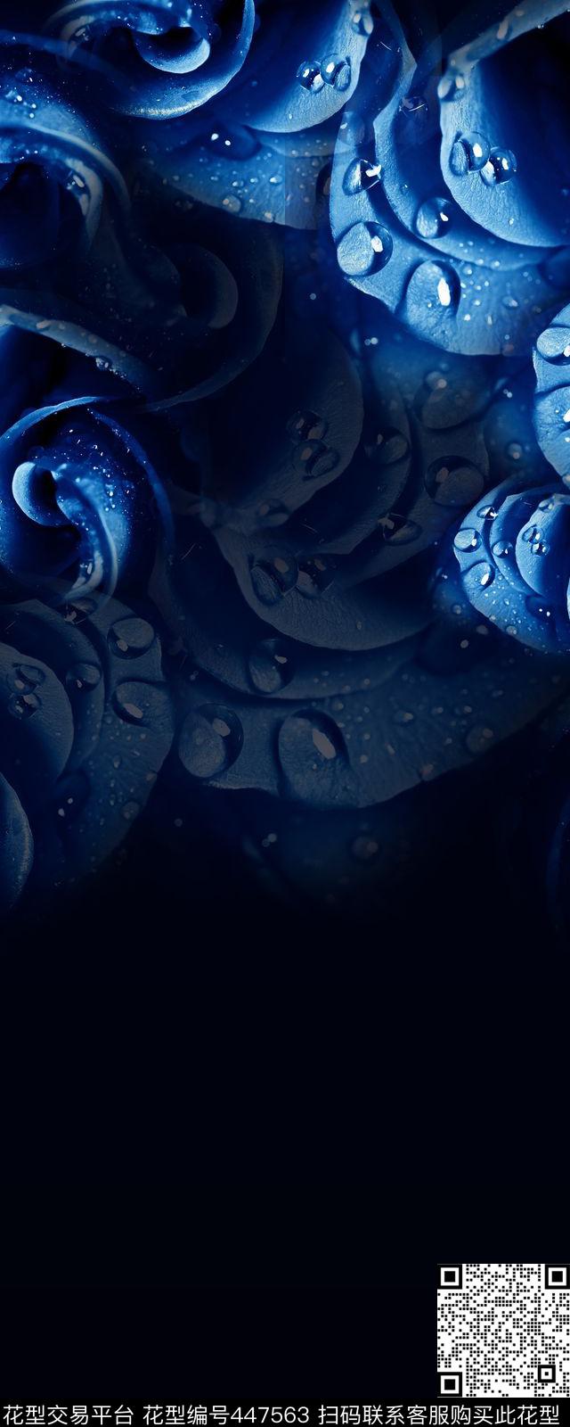 花朵玫瑰花卉数码印花华亿平台下载（图片编号: 447563） - 瓦栏（Walan）