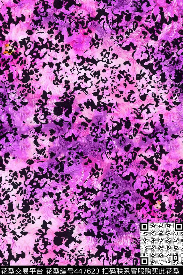 太空黑色斑点模糊数码印花华亿平台下载（图片编号: 447623） - 瓦栏（Walan）