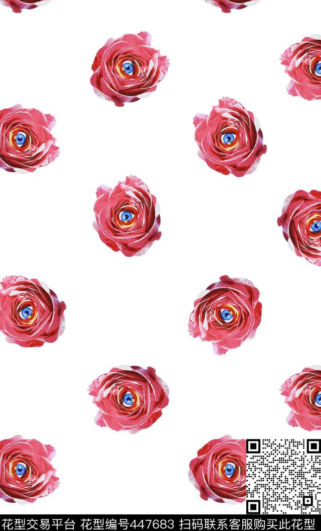 时尚大牌创意简约数码印花华亿平台下载（图片编号: 447683） - 瓦栏（Walan）