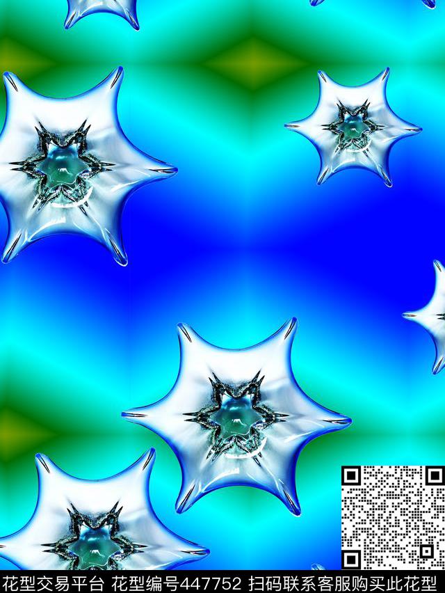 多边形热带海滩炫丽底色数码印花华亿平台下载（图片编号: 447752） - 瓦栏（Walan）