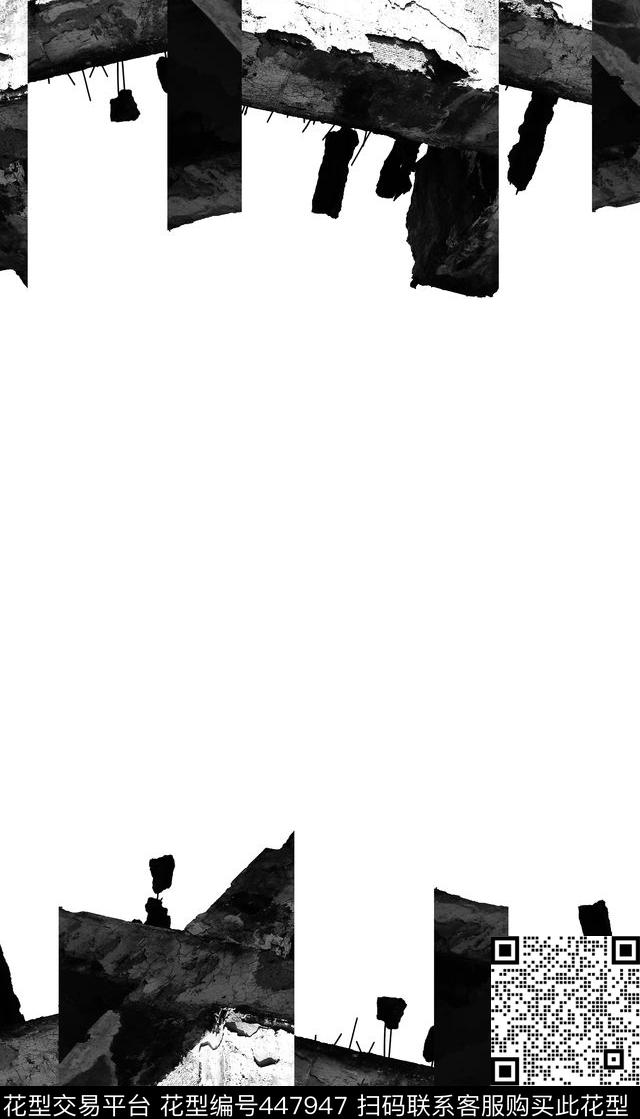 潮流抽象复古数码印花华亿平台下载（图片编号: 447947） - 瓦栏（Walan）