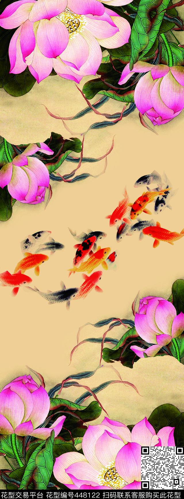 服装荷花家纺数码印花华亿平台下载（图片编号: 448122） - 瓦栏（Walan）