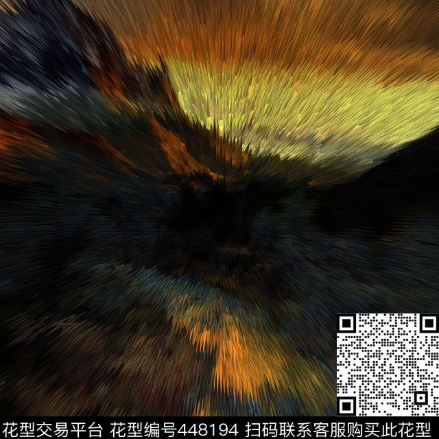 抽象经典油画数码印花华亿平台下载（图片编号: 448194） - 瓦栏（Walan）