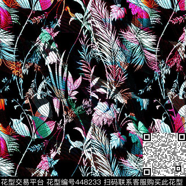 印花花卉数码印花华亿平台下载（图片编号: 448233） - 瓦栏（Walan）