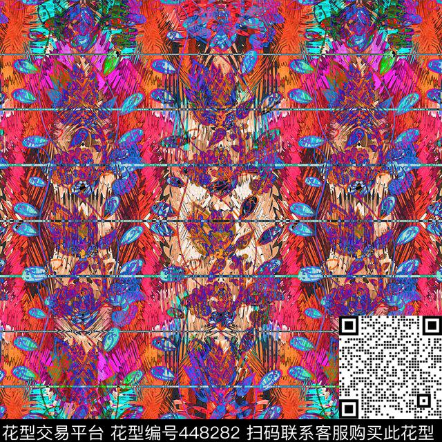 潮流时尚现代数码印花华亿平台下载（图片编号: 448282） - 瓦栏（Walan）