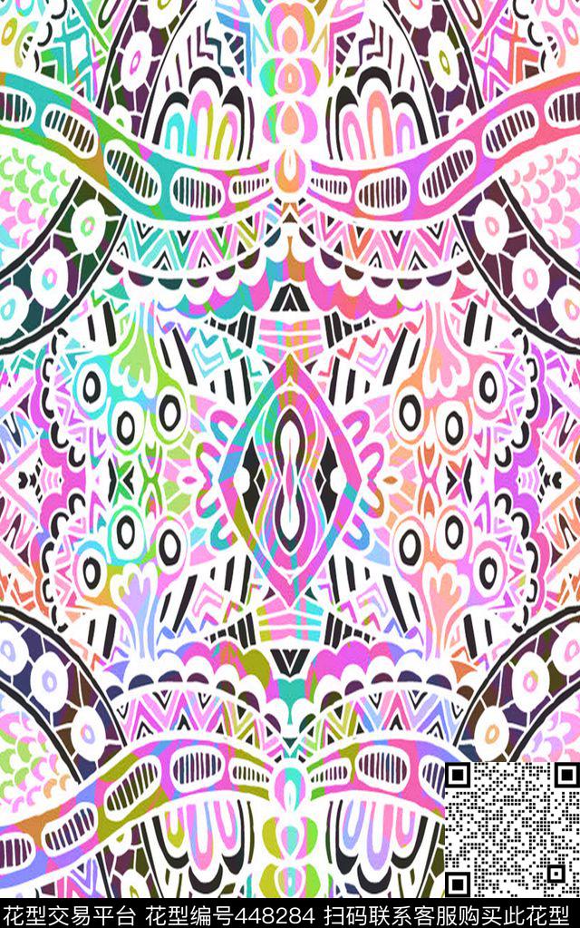 时尚潮流现代数码印花华亿平台下载（图片编号: 448284） - 瓦栏（Walan）