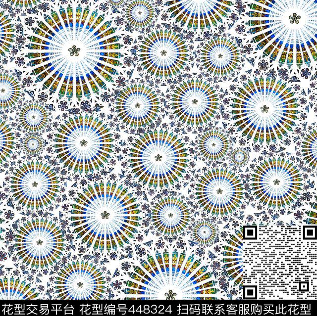 流行时尚几何欧式数码印花华亿平台下载（图片编号: 448324） - 瓦栏（Walan）