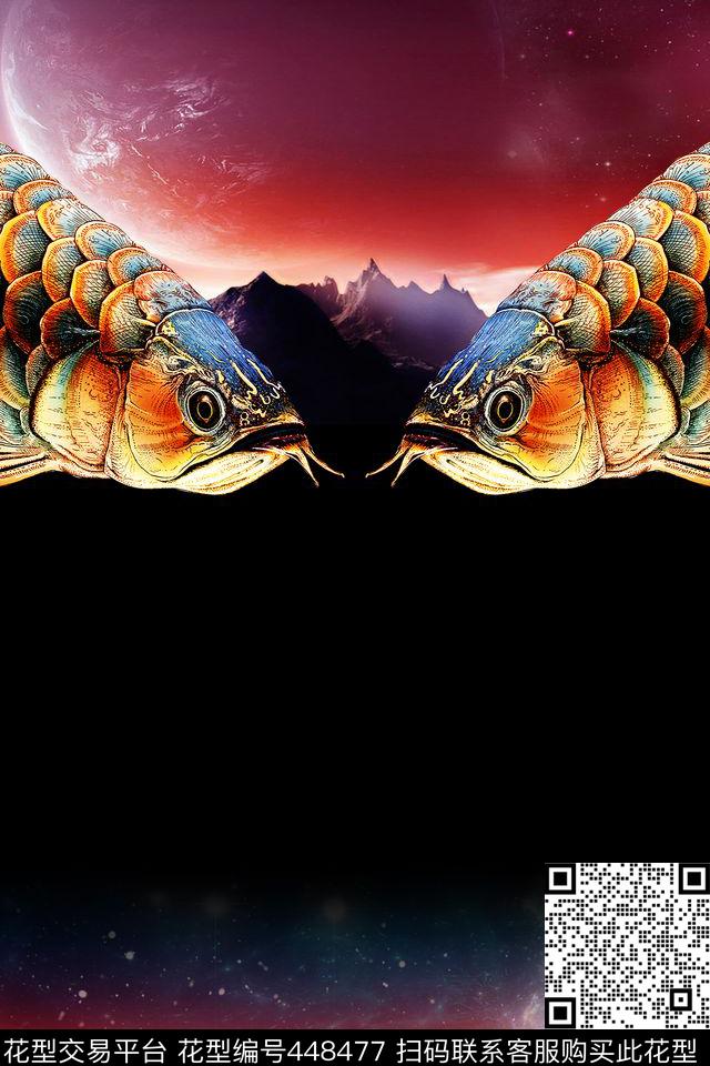 穿越锦鲤梦幻数码印花华亿平台下载（图片编号: 448477） - 瓦栏（Walan）