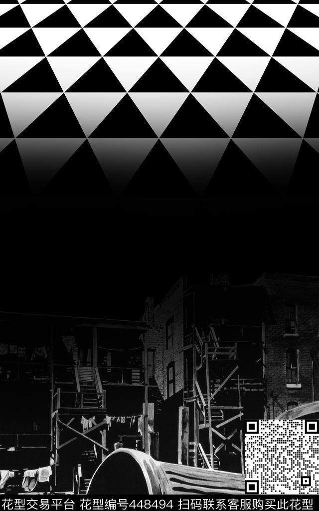 城市几何定位流行时尚传统印花华亿平台下载（图片编号: 448494） - 瓦栏（Walan）