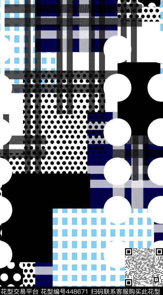 简约创意波点传统印花华亿平台下载（图片编号: 448671） - 瓦栏（Walan）
